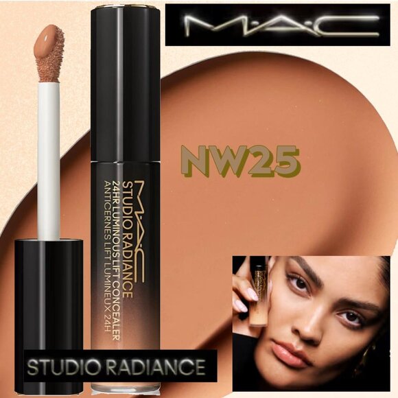 MAC Studio Radiance 24 HR Luminous Lift Concealer NW25 (Rosy Beige) 11mL NIB - Picture 1 of 11